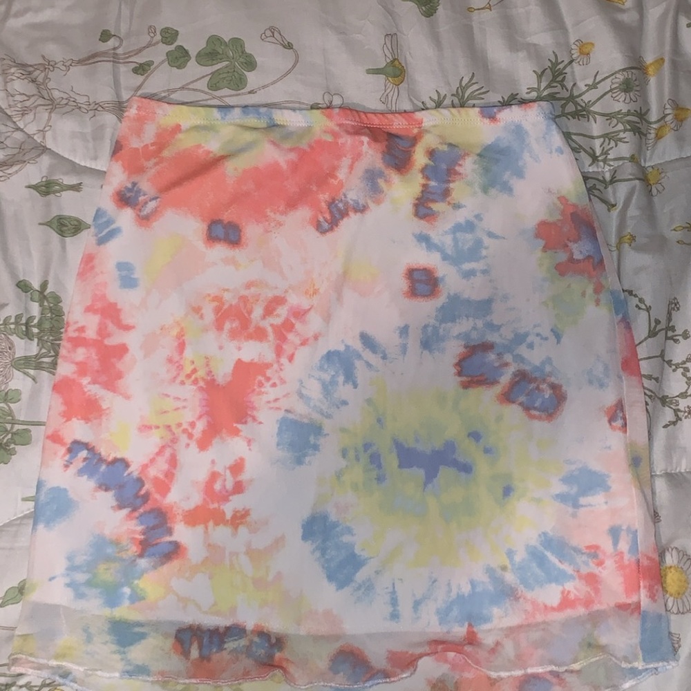 tie dye skirt